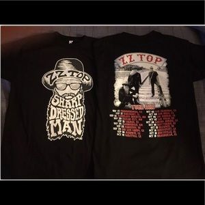 ZZ TOP Tshirt 2016 Sharp Dressed Man Tour Mens sz M NEW